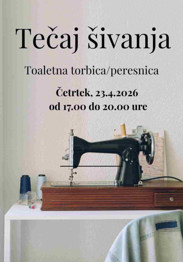 Tečaj šivanja toaletne torbice/peresnice