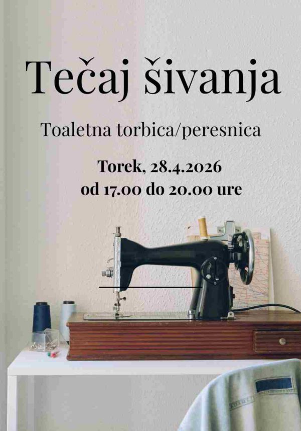 Tečaj šivanja toaletne torbice/peresnice